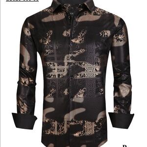 Black Gold Men’s Long Sleeve Dress Shirt